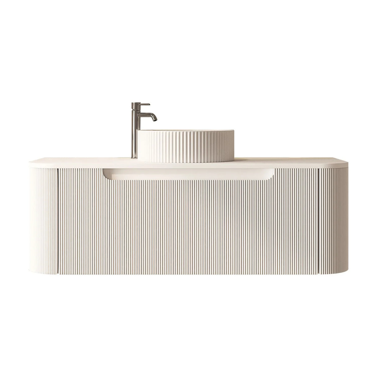 Rome Wall Hung Vanity Matte White 1200mm