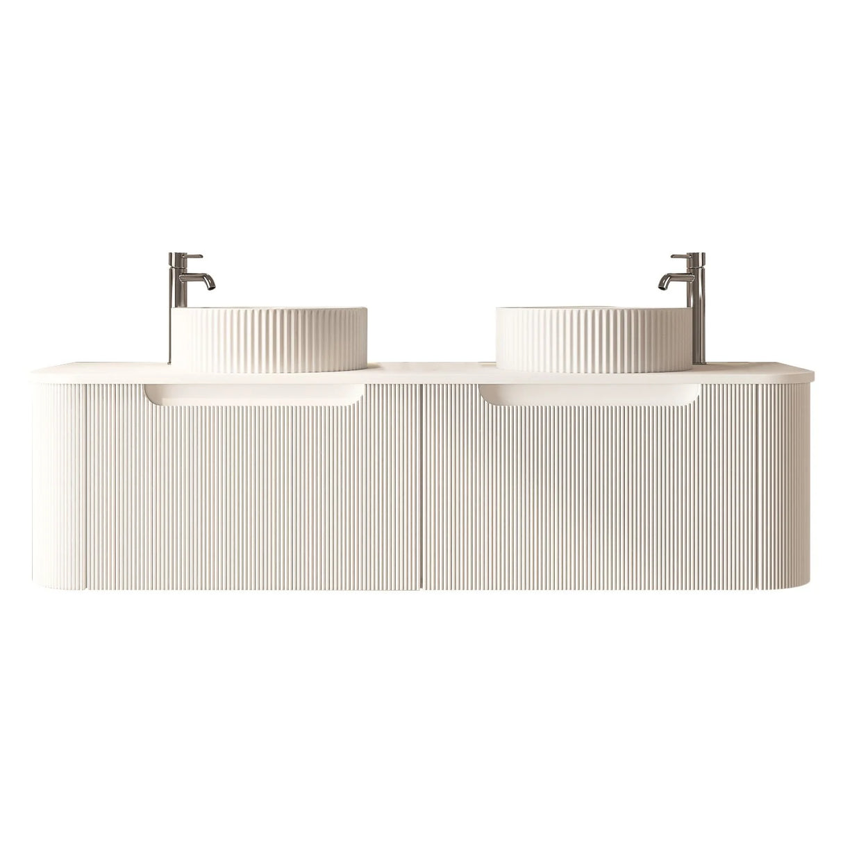 Rome Wall Hung Vanity Matte White 1500mm