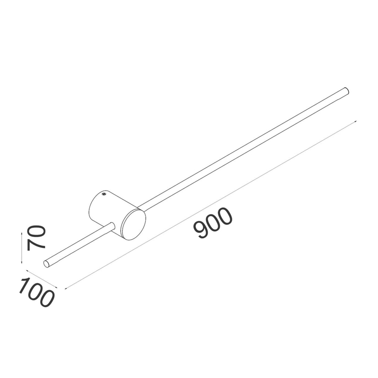 SABER: Interior Linear LED Dual-CCT Wall Lights (Black/ White)