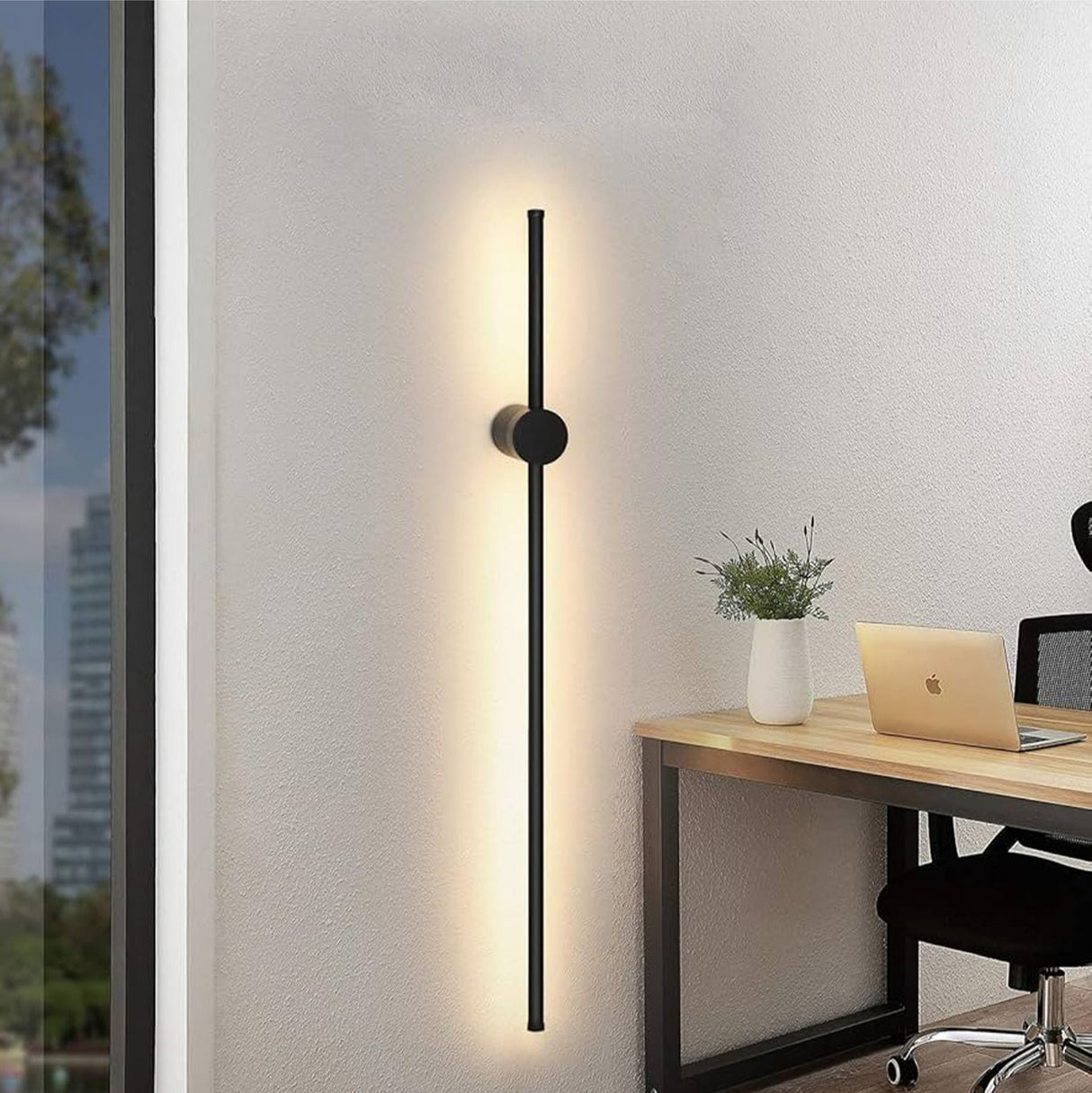 SABER: Interior Linear LED Dual-CCT Wall Lights (Black/ White)