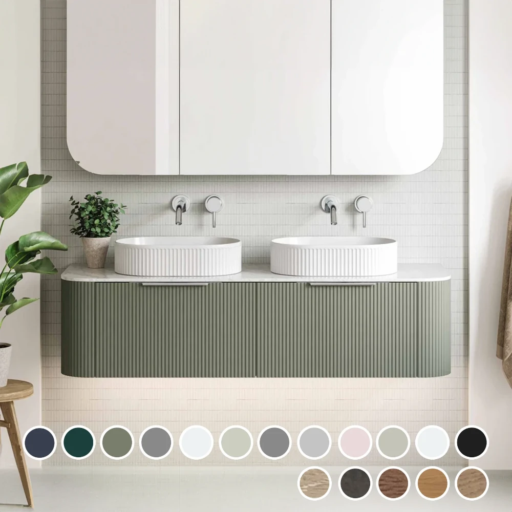 Timberline SANTOS Fluted Wall Hung Vanity (All Sizes)