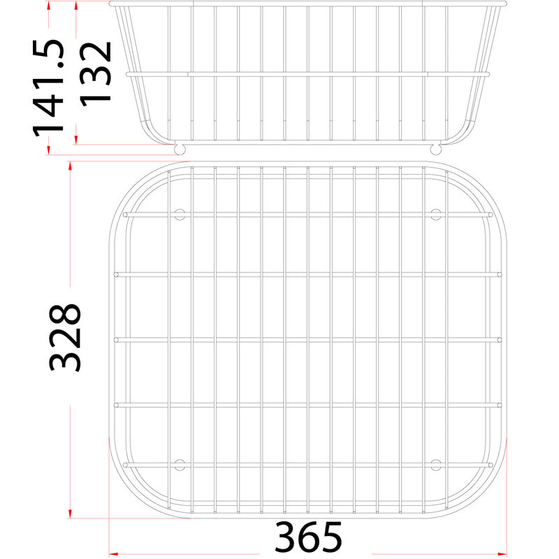 Stainless Steel Basket (Chrome)