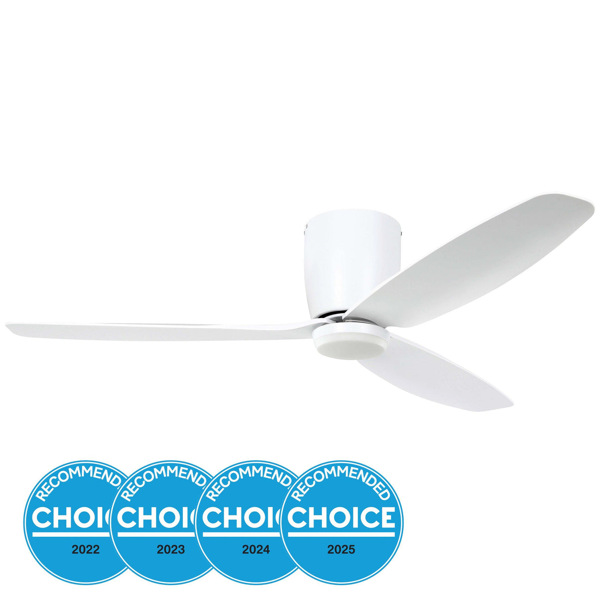 SEACLIFF 44 DC hugger ceiling fan with LED light White