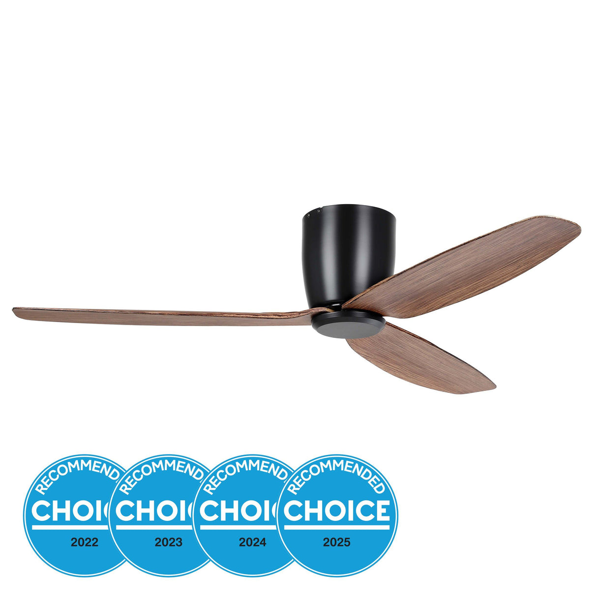SEACLIFF 52 DC Hugger Ceiling Fan Light Walnut