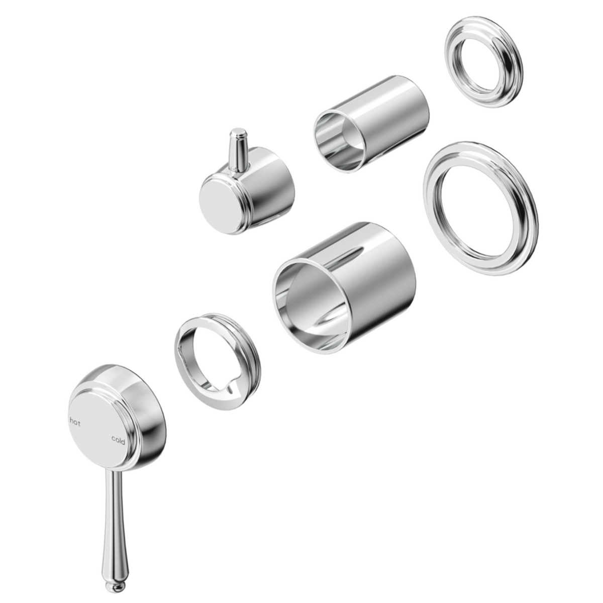 Mica heritage shower mixer diverter – trim kit only