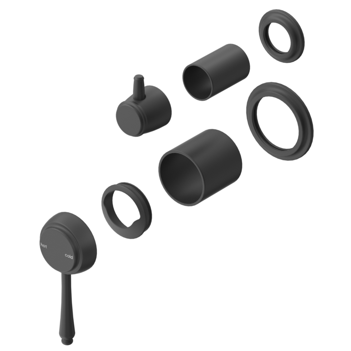 Mica heritage shower mixer diverter – trim kit only