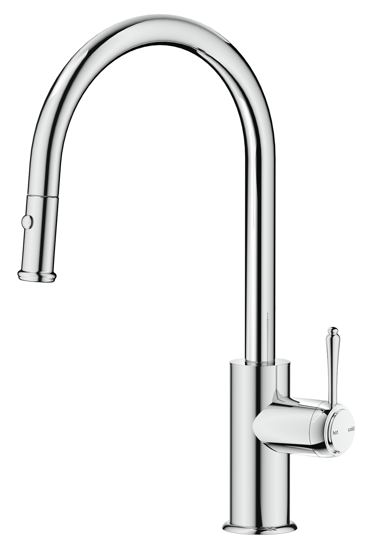 Mica Heritage Pull-Out Gooseneck Sink Mixer