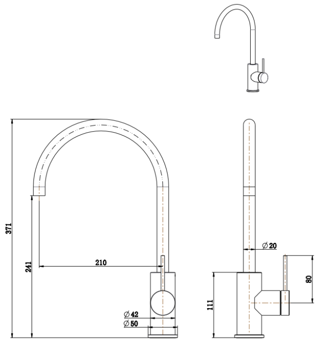 Mica sink mixer