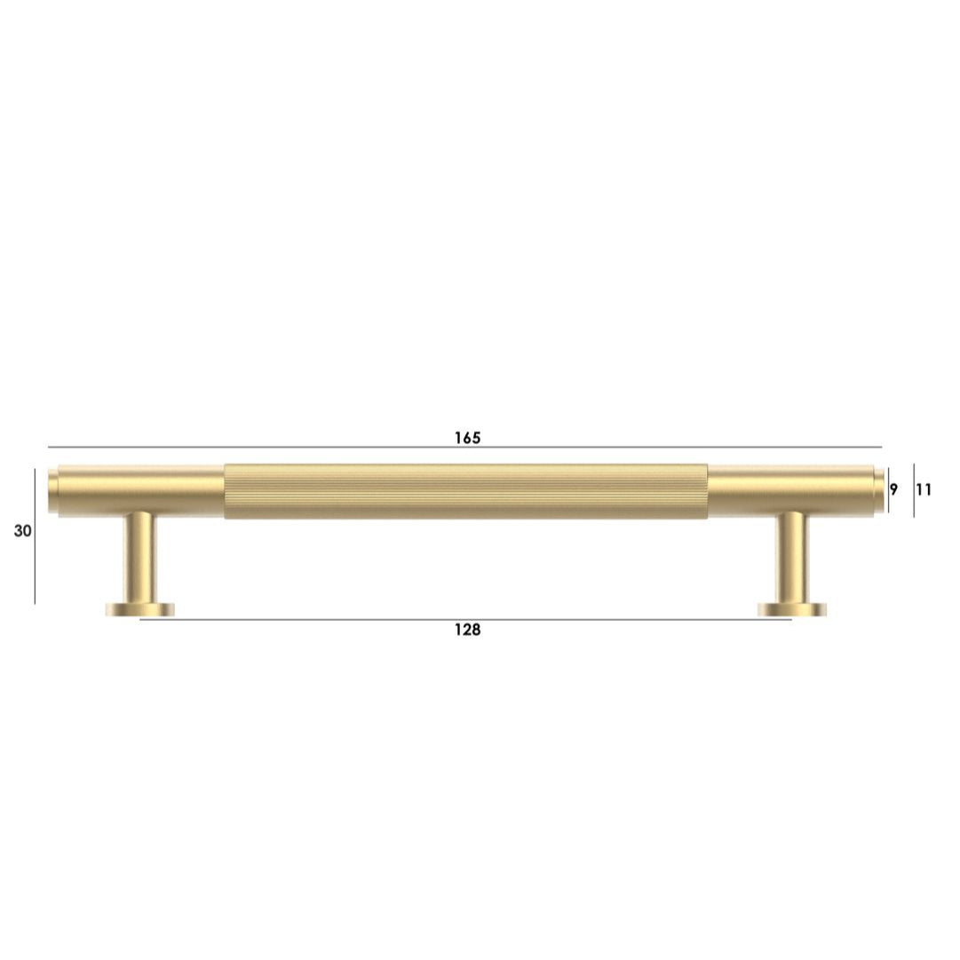 SOHO - Brushed Brass Handle (Premium Solid Brass Construction)