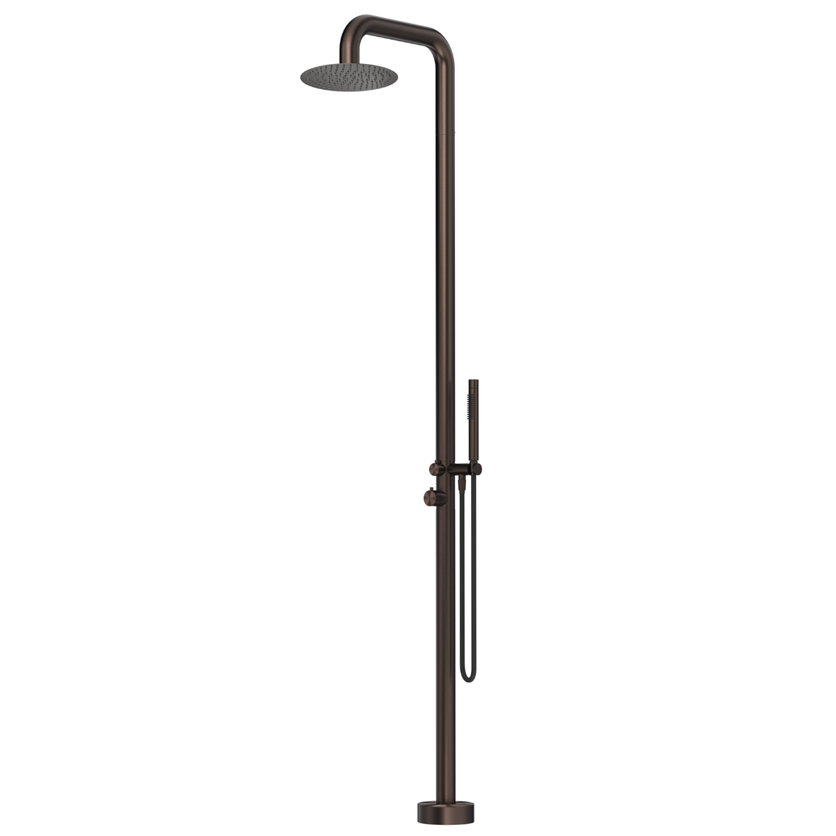 Mica Soft Square Freestanding Outdoor Shower