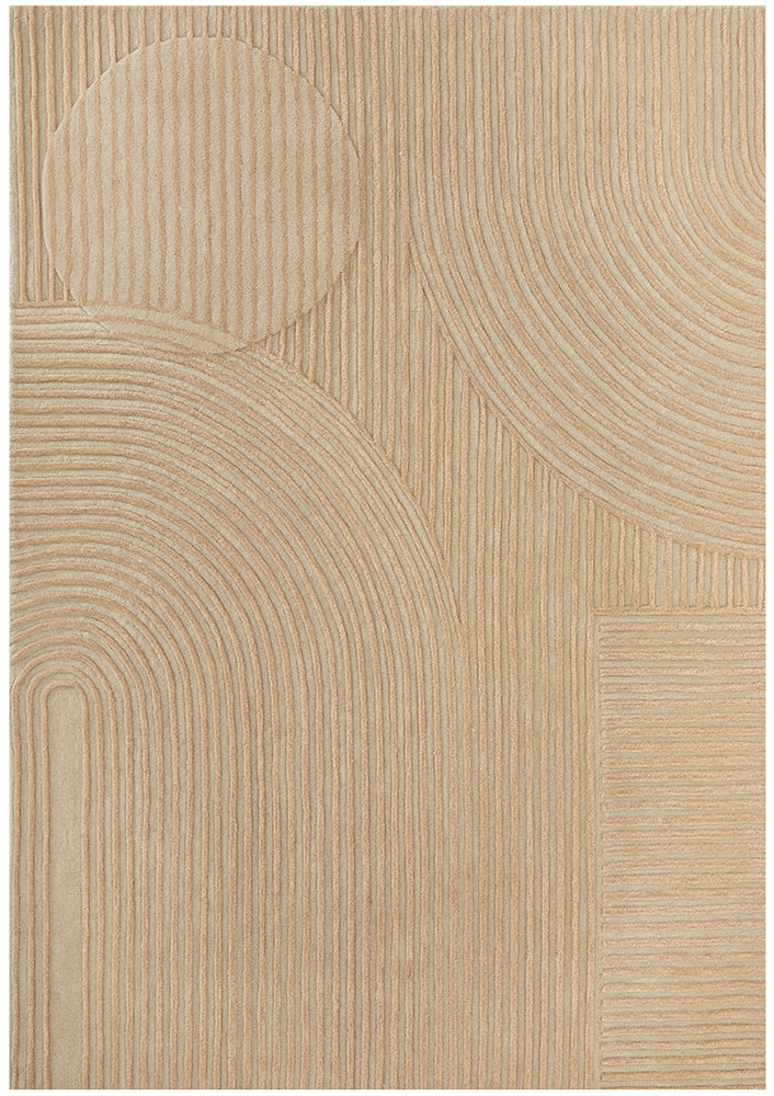 Summit Archie Beige Wool Rug