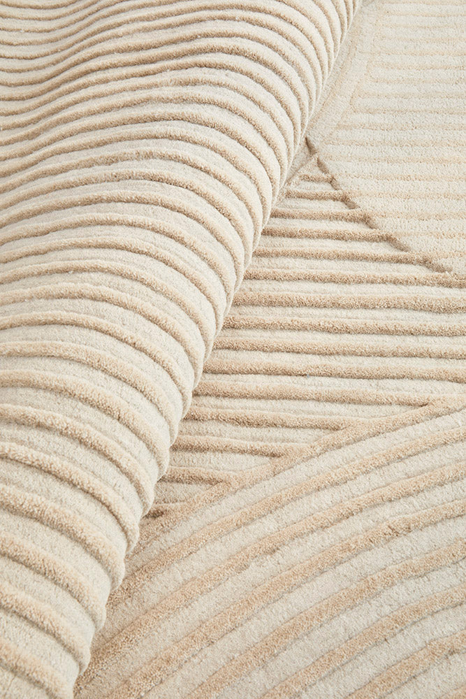 Summit Archie Beige Wool Rug