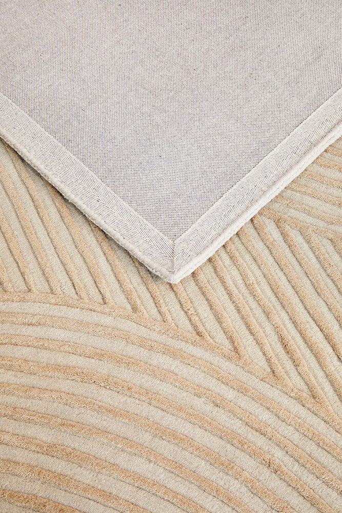 Summit Archie Beige Wool Rug