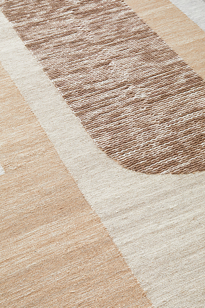 Summit Orb Toffee Wool Cotton Rug