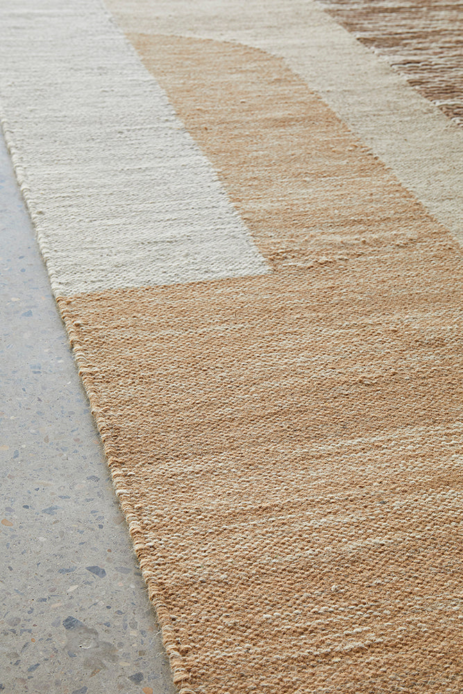 Summit Orb Toffee Wool Cotton Rug