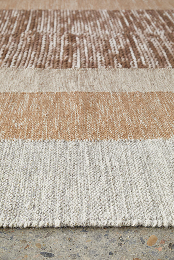 Summit Orb Toffee Wool Cotton Rug