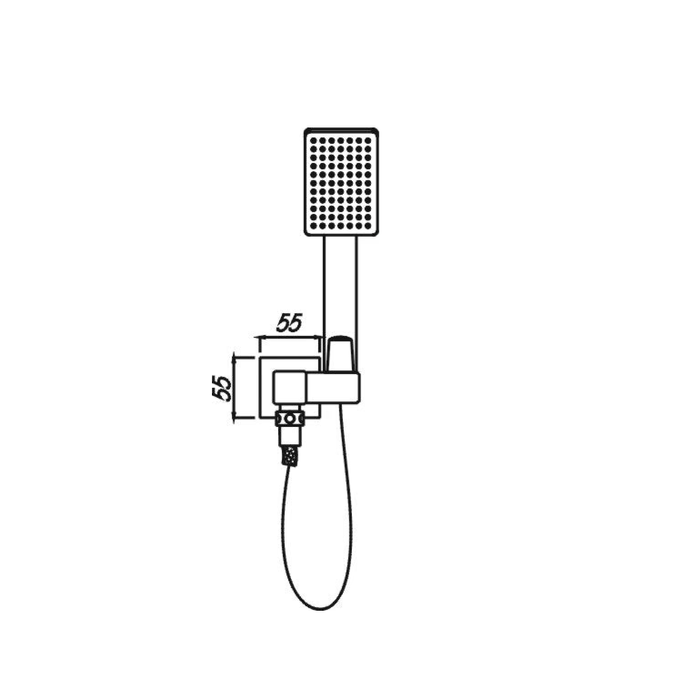 Eric Hand Shower (Black)