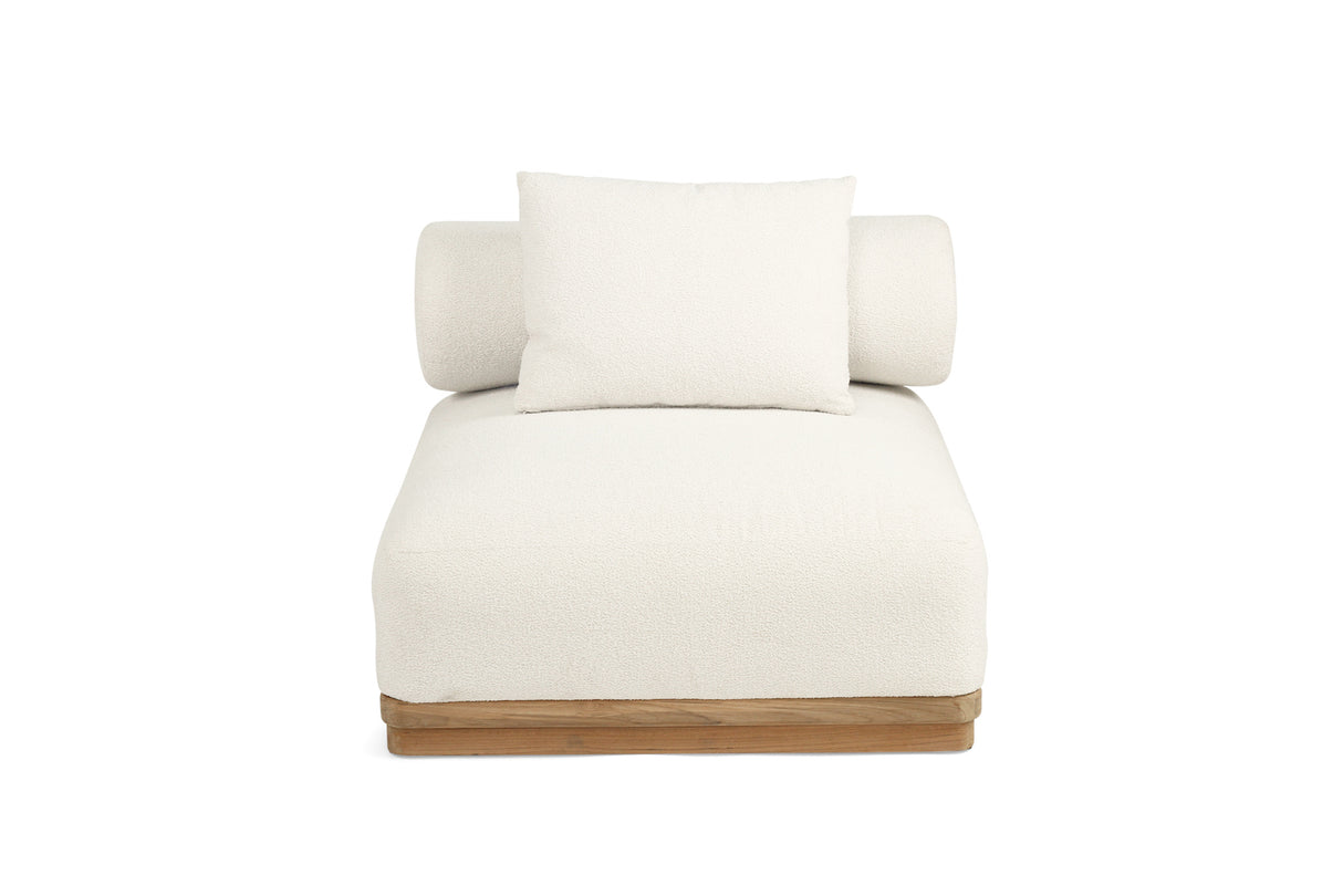 Santiago Grade Teak Outdoor Ottoman/ Corner Sofa