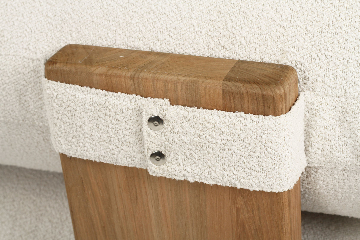 Santiago Grade Teak Outdoor Ottoman/ Corner Sofa
