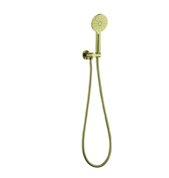 PAVIA Handheld Shower Set Round - Brushed Gold