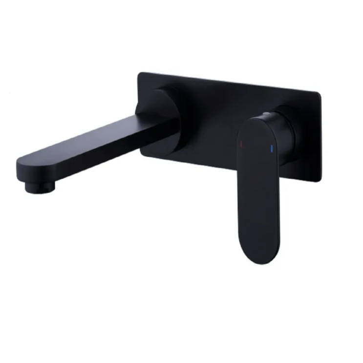 VETTO Wall Mixer With Spout - Matte Black