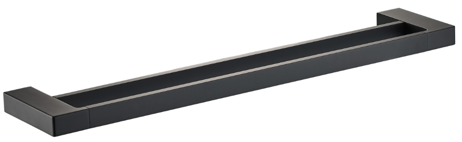 Ceram Double Towel Rail 800 mm - Matte Black