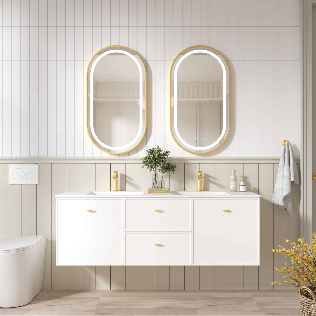 Seattle Wall Hung Vanity Cabinet Matte White (All Sizes)