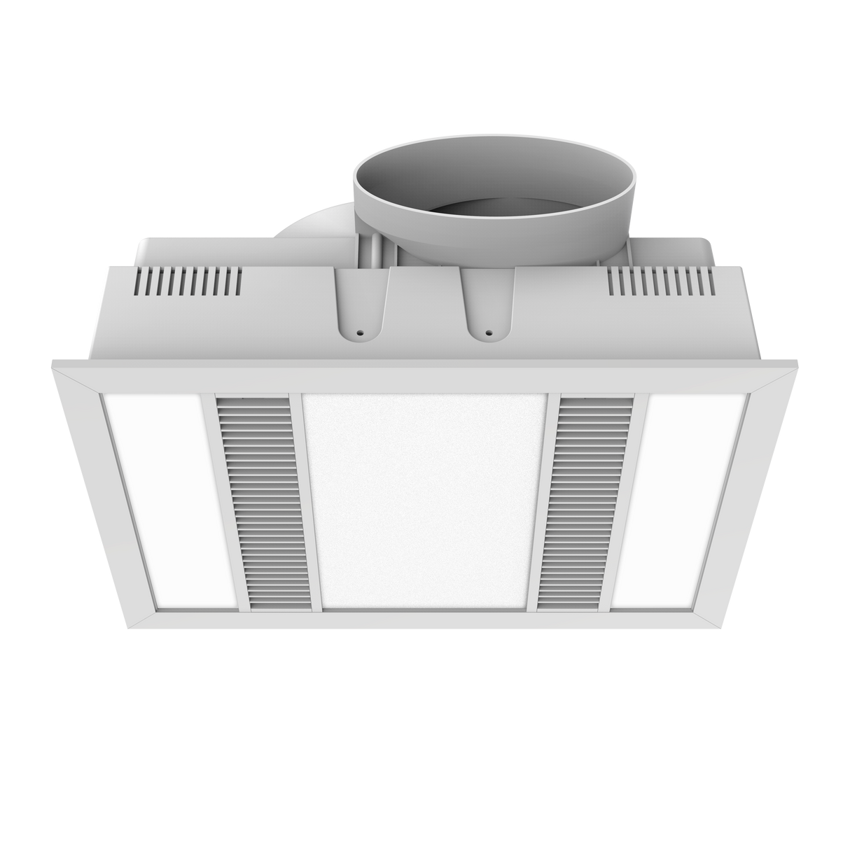 MODURA Slender White High Extraction Exhaust Fan With Panel Light 24w