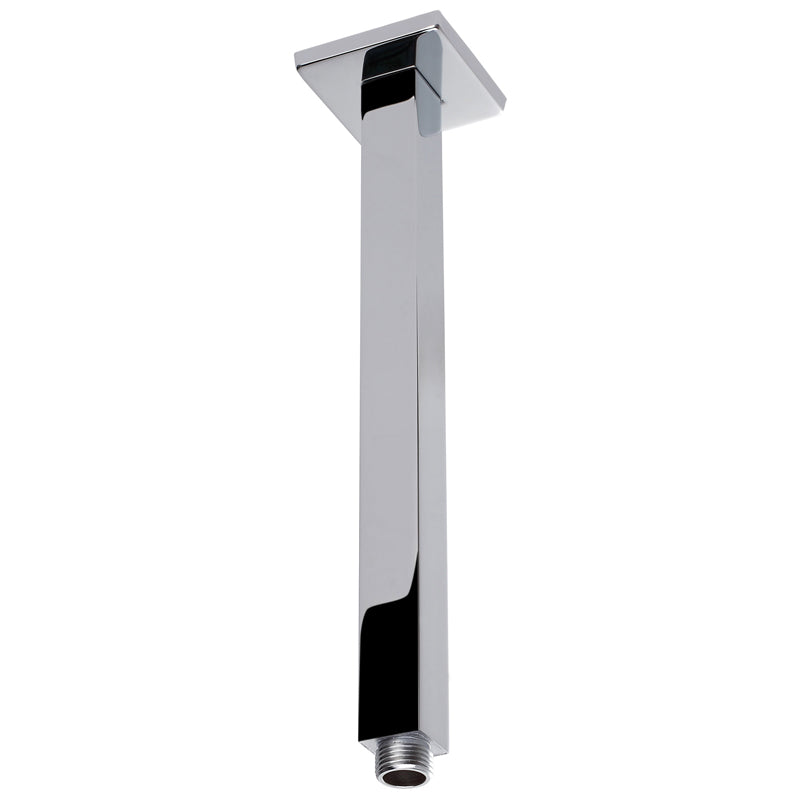 Square Shower Arm Vertical 210mm Chrome