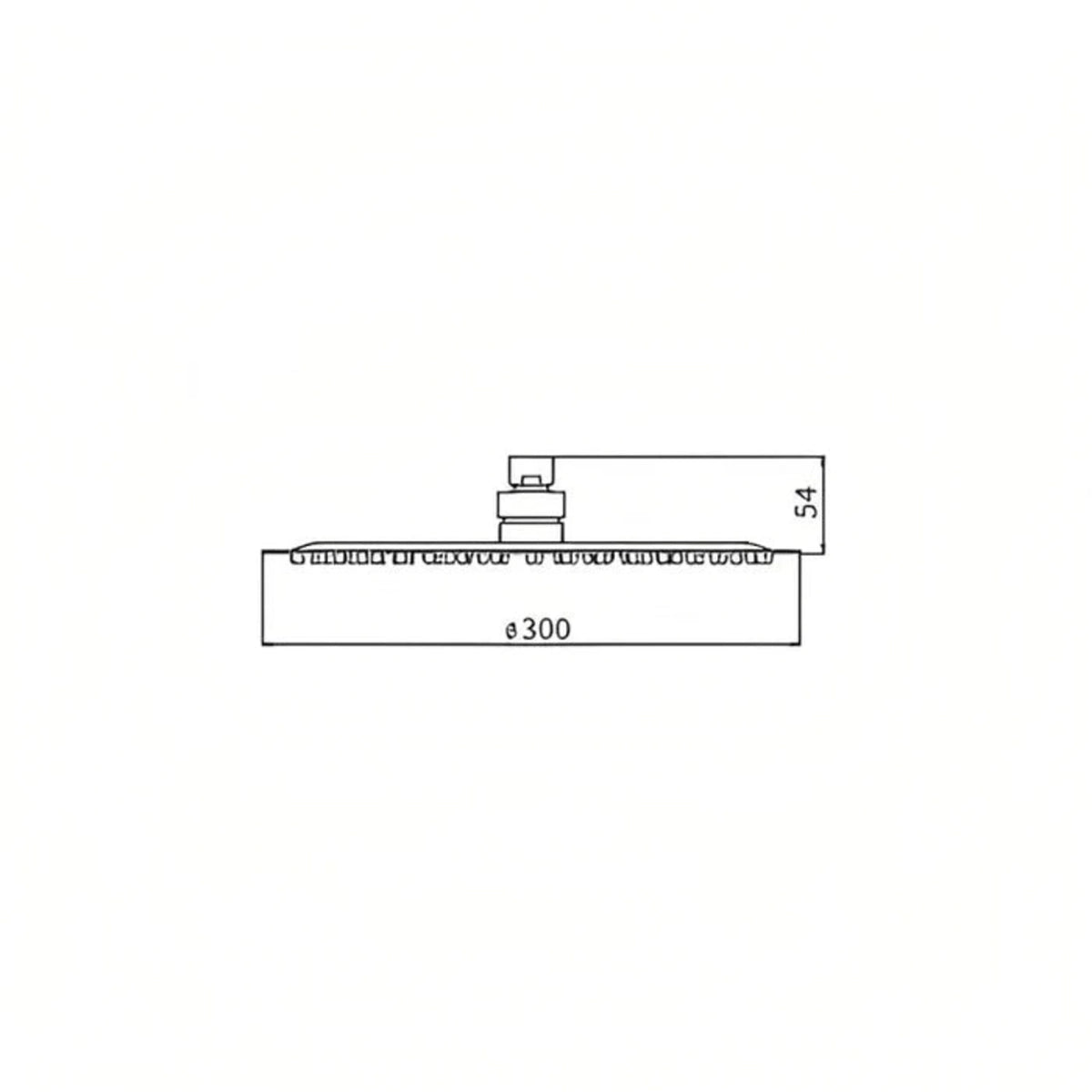 Stainless Steel Shower Head Round 300mm