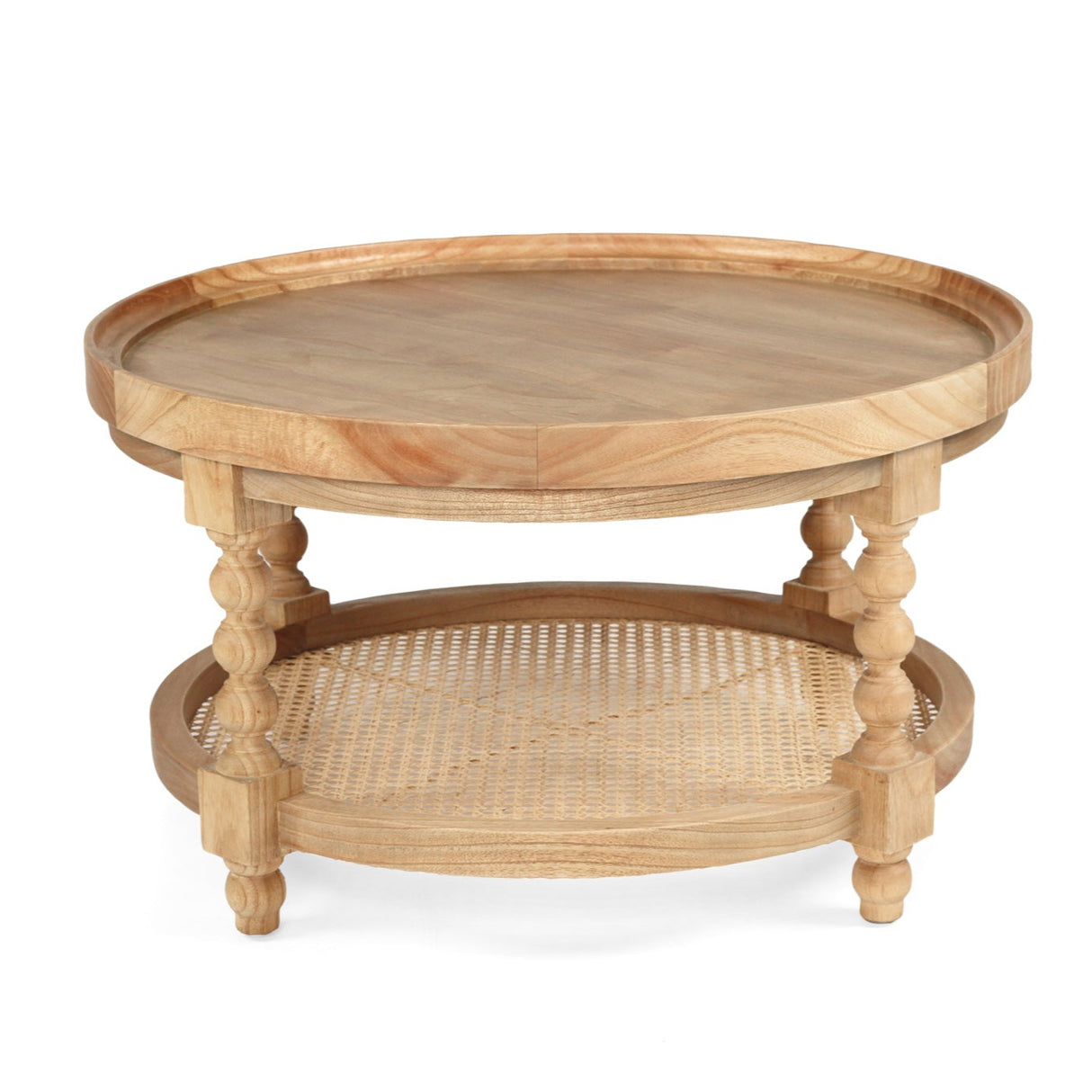 Stradbroke Bobbin Oak Coffee Table – Round
