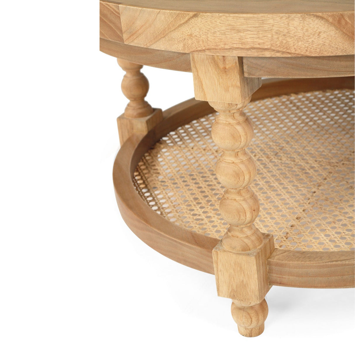 Stradbroke Bobbin Oak Coffee Table – Round