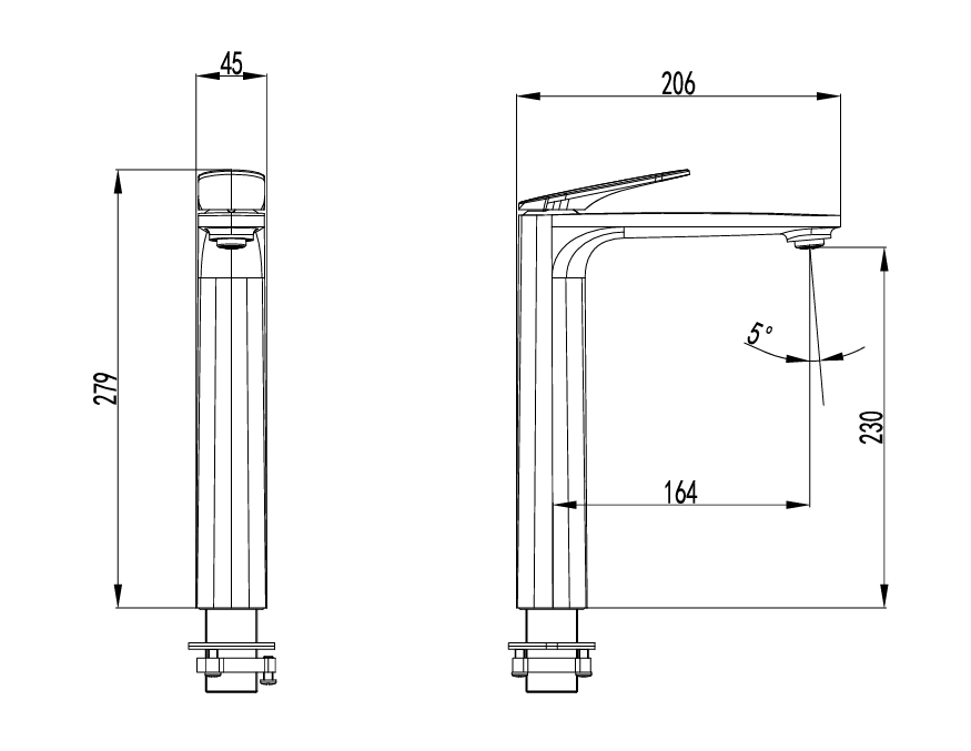 Sulu II Tall Basin Mixer