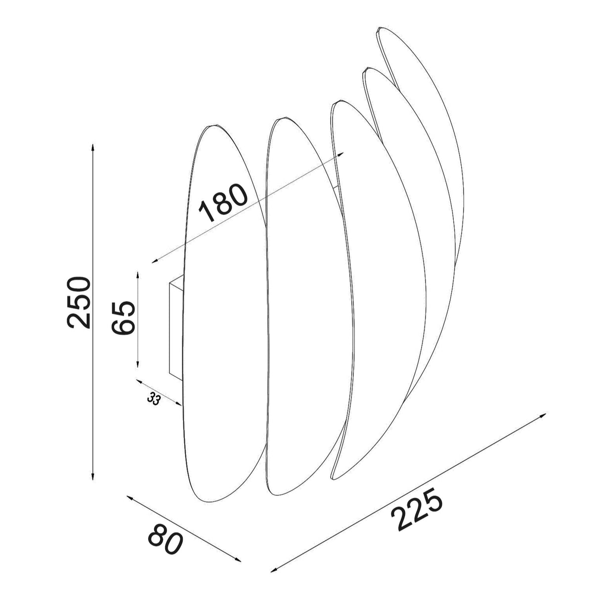 TIJUANA: City Series LED Tri-CCT Interior Curved Dimmable Wall Light (White)