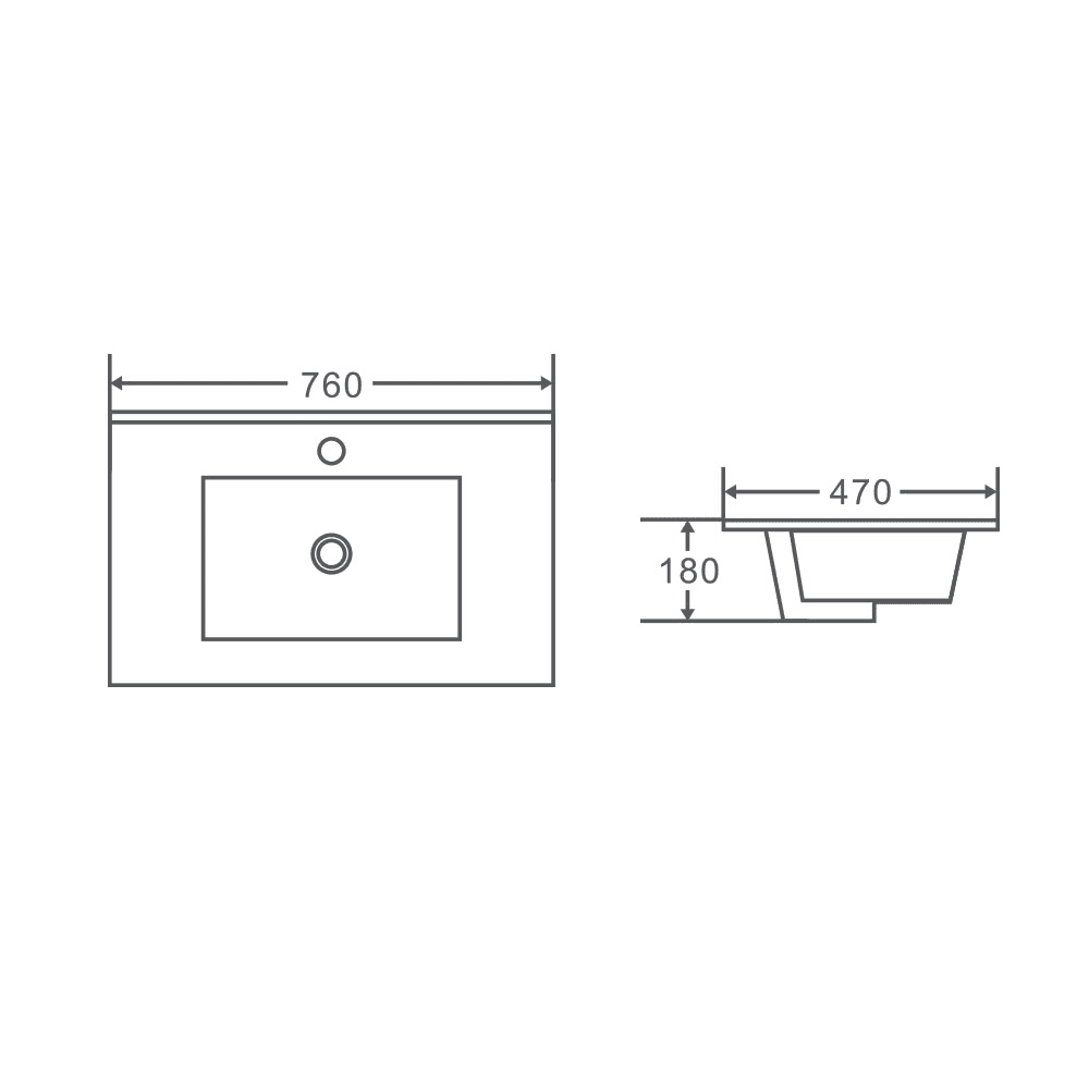 PARIS Wall Hung Vanity Walnut Woodmatt (All Sizes)