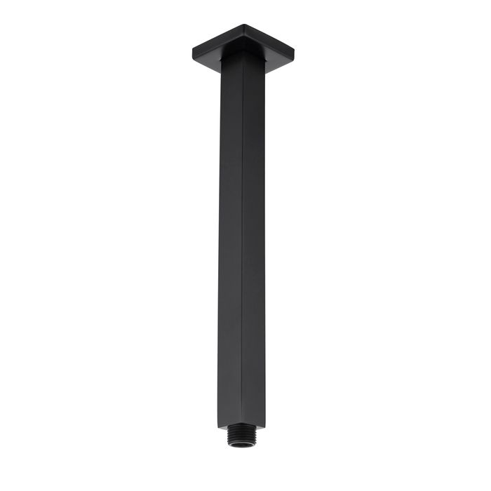 TARAN Ceiling Shower Arm Square (300mm) - Matte Black