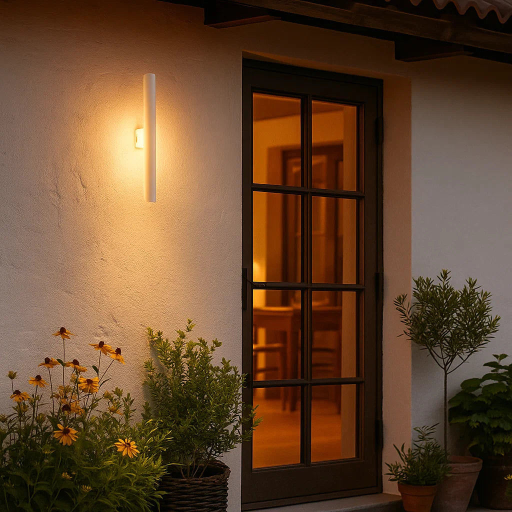 Taupo Exterior Wall Light White IP65