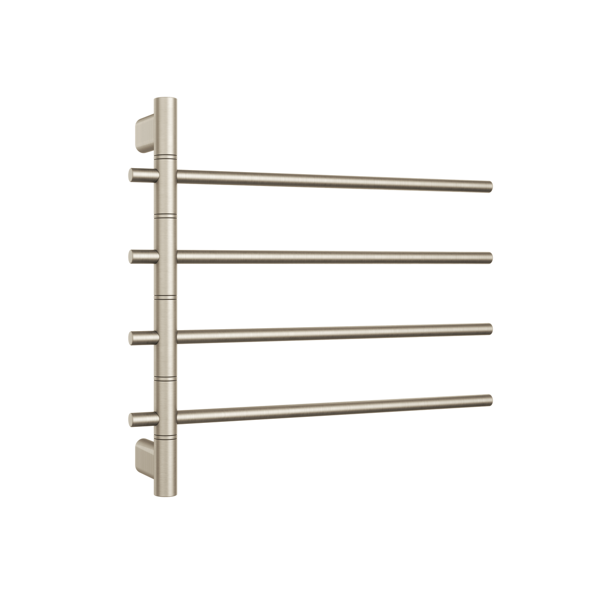 Thermorail SV41BN Brushed Nickel Swivel Heated Towel Rail - W595xH540xD104mm