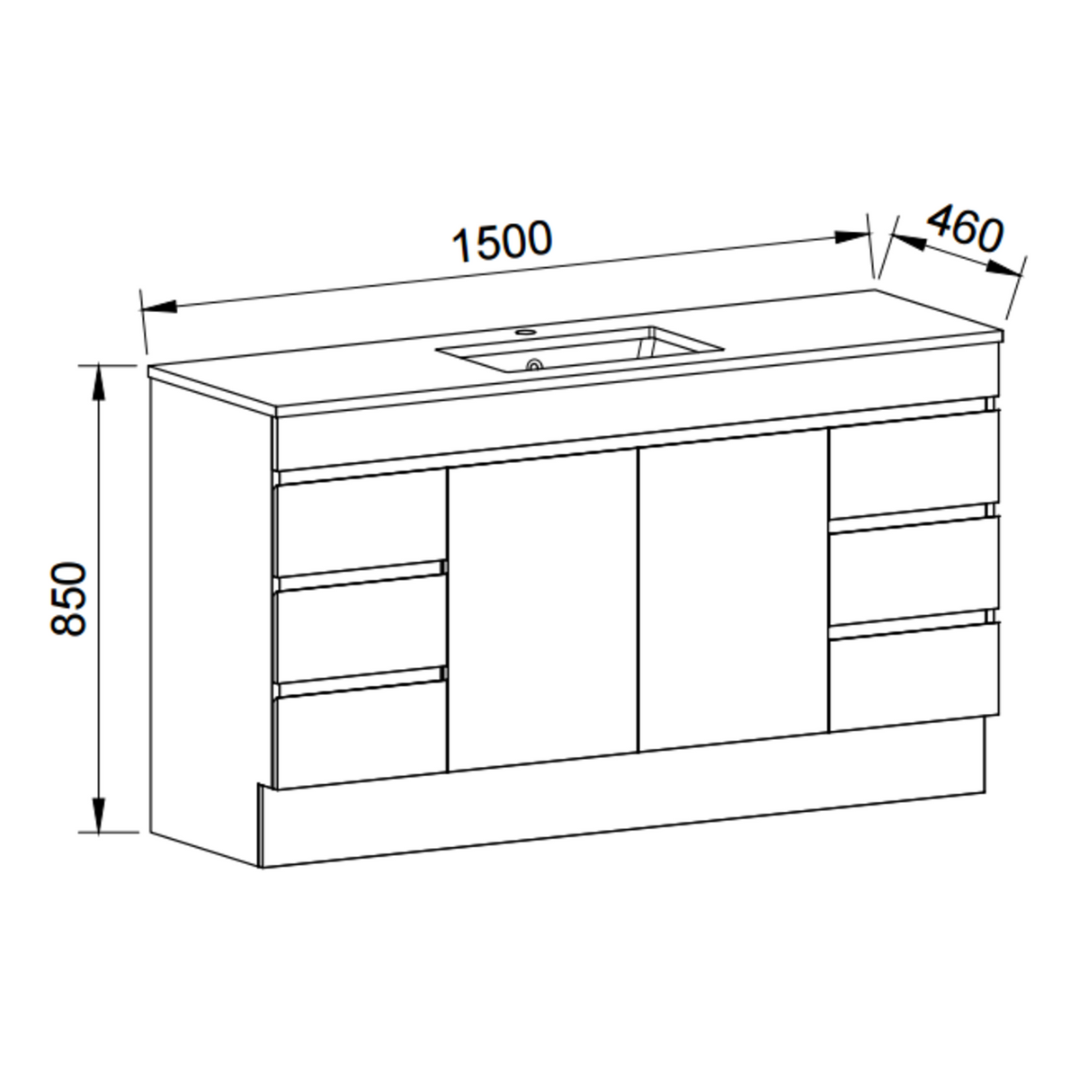 Timberline BARGO Floor Standing Vanity