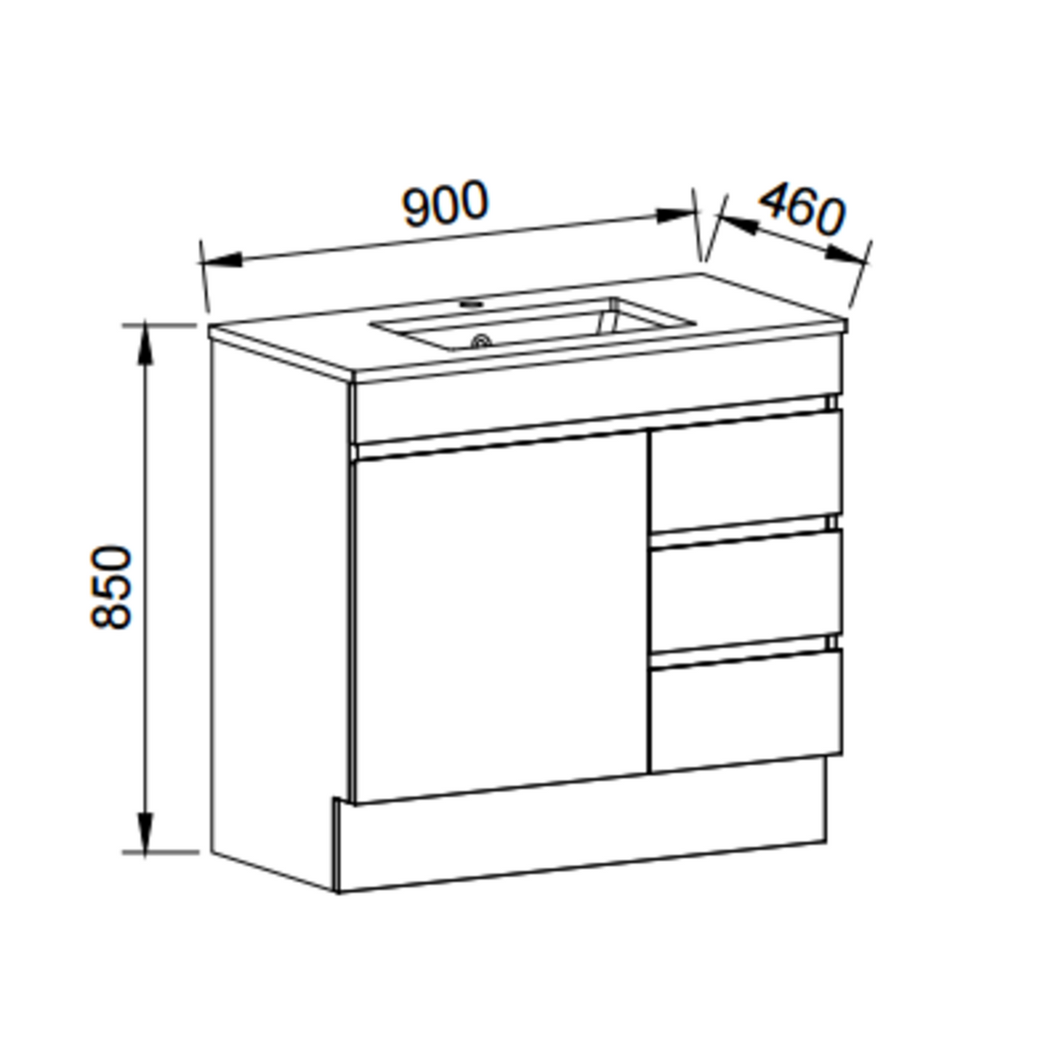 Timberline BARGO Floor Standing Vanity