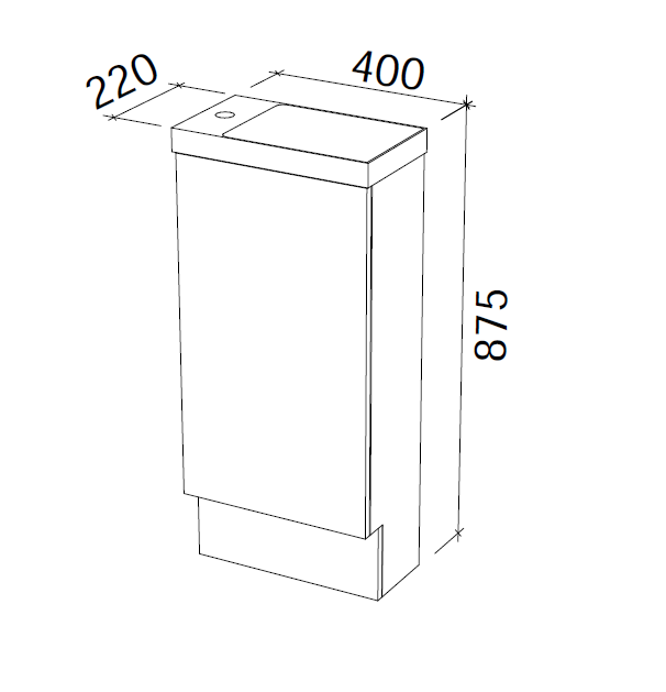 Timberline OLLIE Single Bowl Floor Standing Vanity (All Sizes)