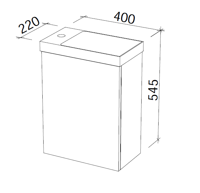 Timberline OLLIE Single Bowl Wall Hung Vanity (All Sizes)