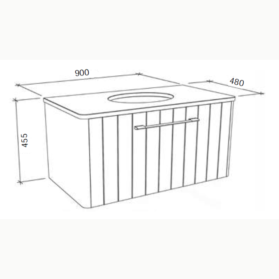 Timberline SABA Wall Hung Vanity (All Sizes)