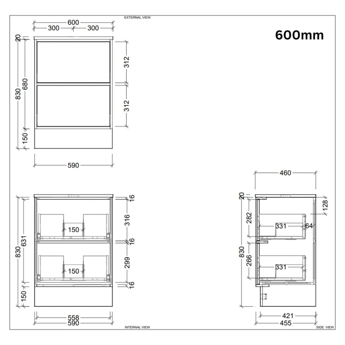 Timberline TARO Floor Standing Vanity