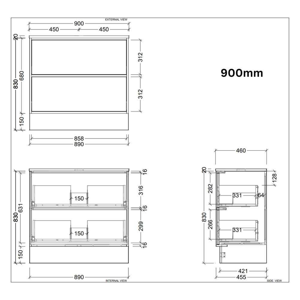Timberline TARO Floor Standing Vanity