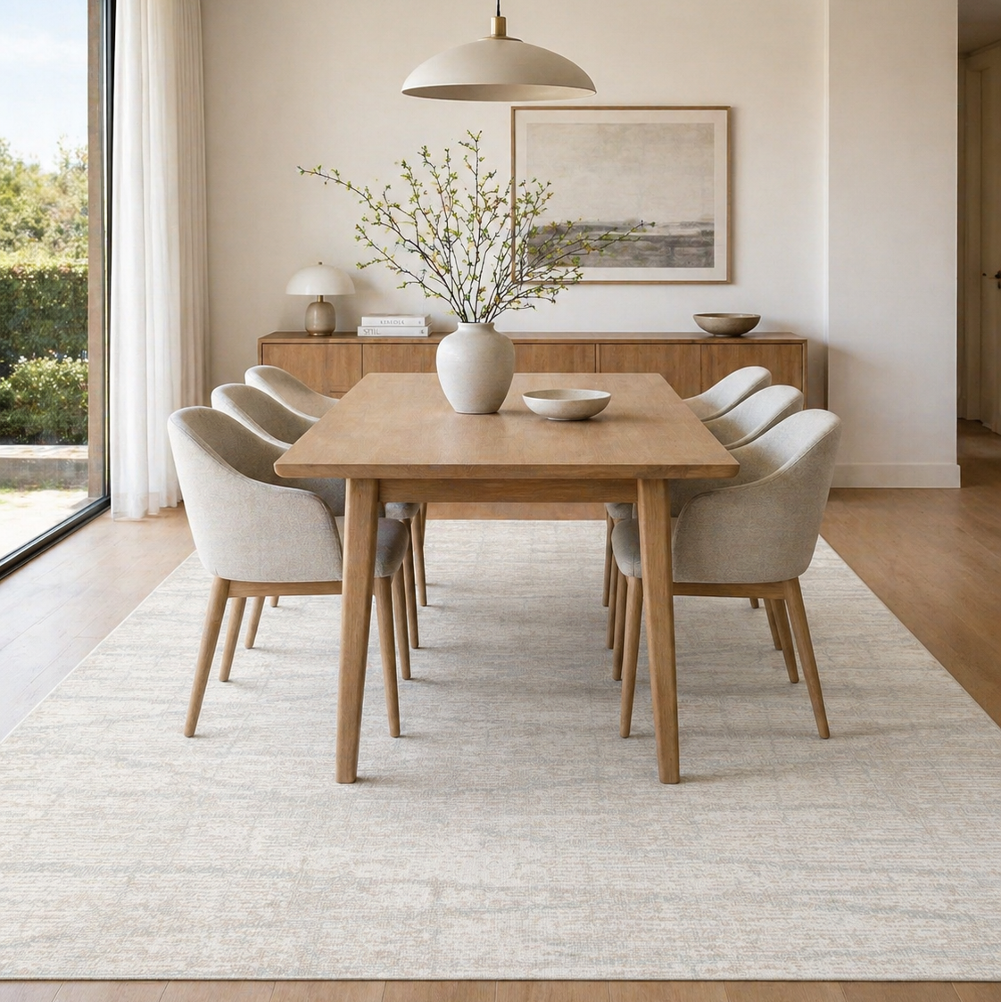 Toscana Lines Grey Beige Rug - TOS6