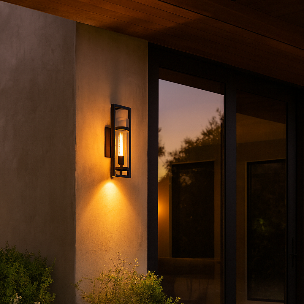 Toulon Exterior Wall Light Black IP44