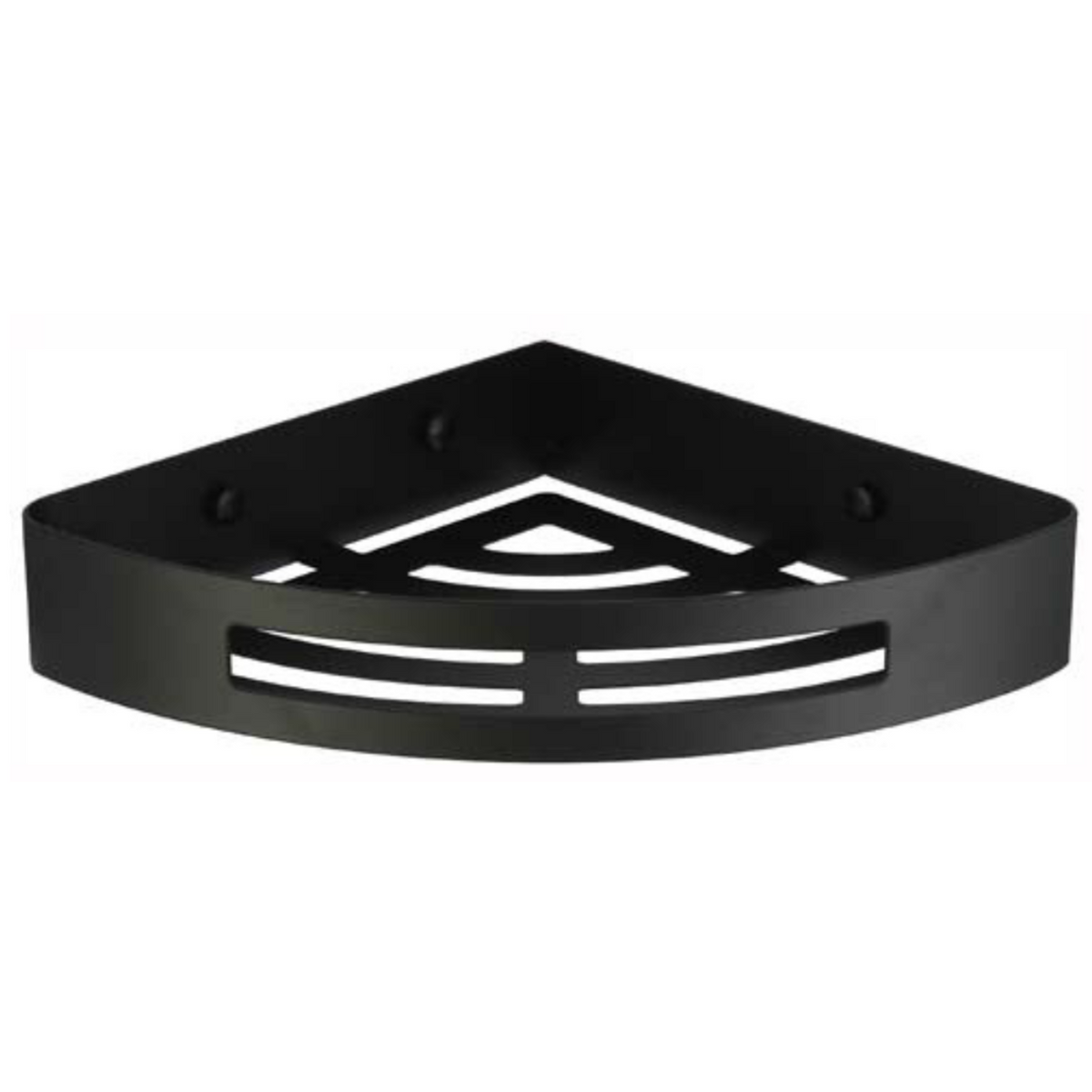 Universal Stainless Steel Corner Shelf (Black)