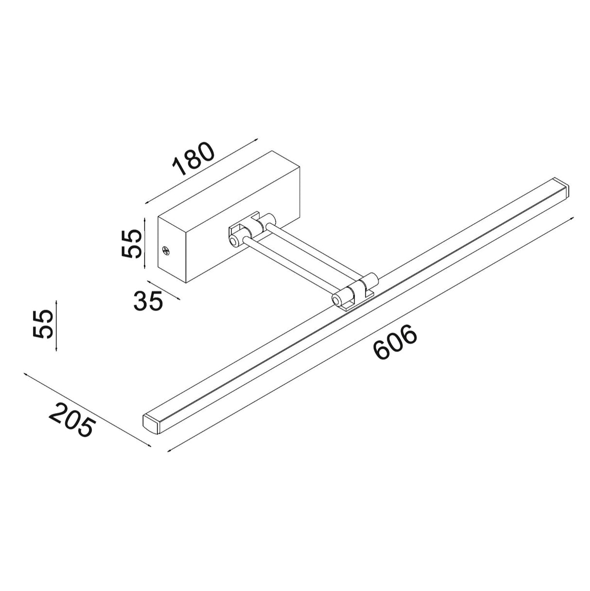 VANIDAD: LED Tri-CCT Interior Dimmable Picture Wall Lights IP20