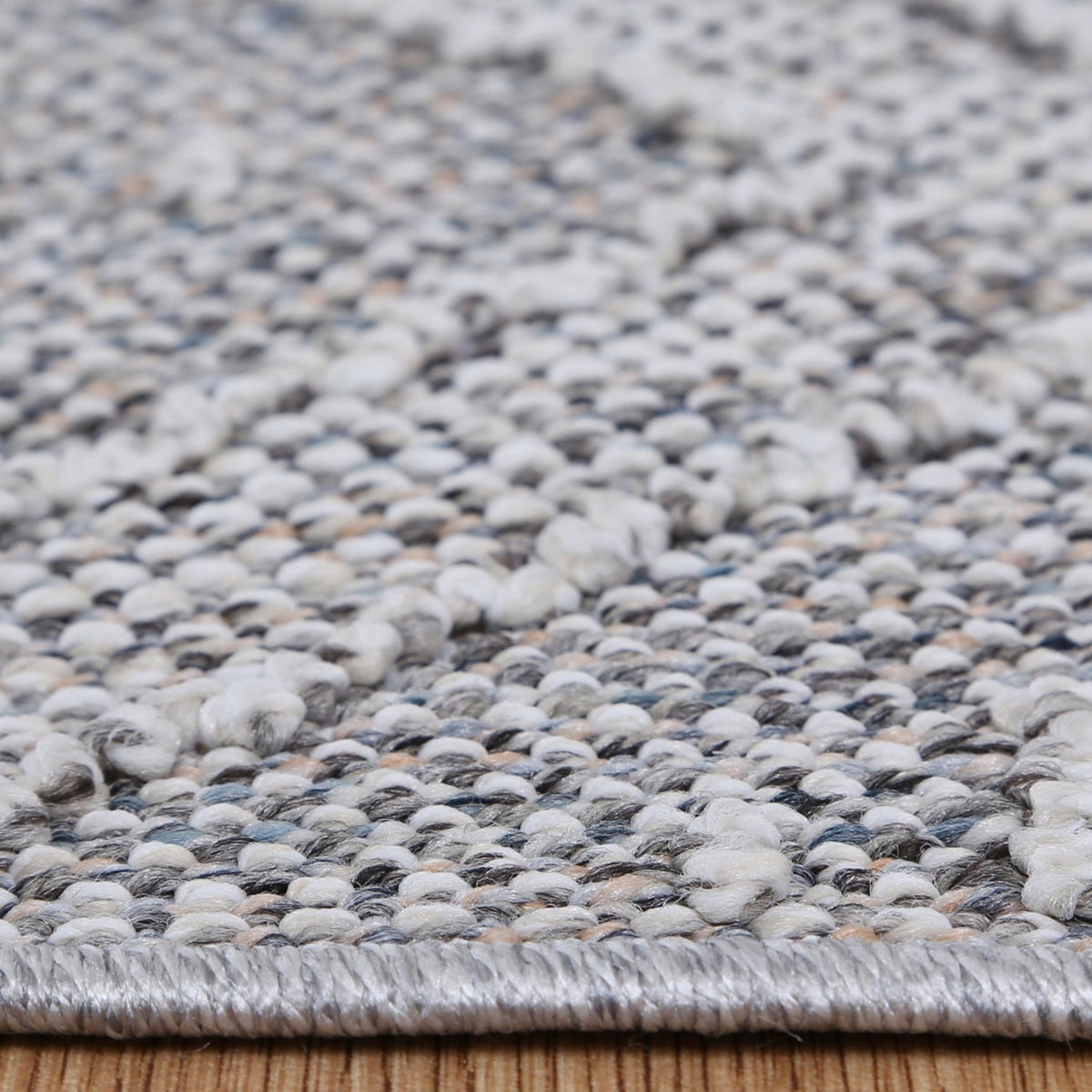 Vanuatu Vouza Grey Geometric Flatweave Rug